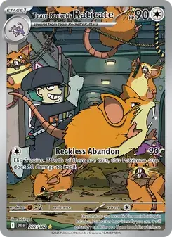 Team Rocket's Raticate 202/182 Destined Rivals Pokémon card