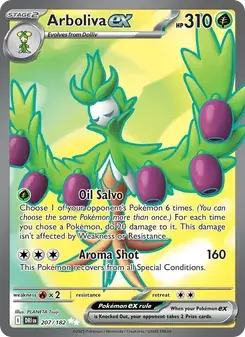 Arboliva ex 207/182 Destined Rivals Pokémon card