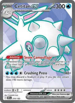 Cetitan ex 210/182 Destined Rivals Pokémon card