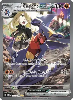 Cynthia's Garchomp ex 232/182 Destined Rivals Pokémon card