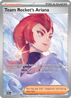 Team Rocket's Ariana 237/182 Destined Rivals Pokémon card