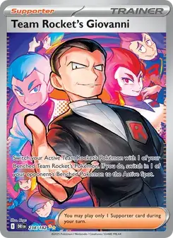 Team Rocket's Giovanni 238/182 Destined Rivals Pokémon card