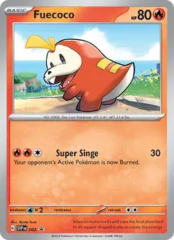Fuecoco 002/225 SVP Black Star Promos Pokémon card