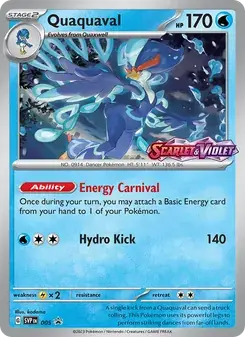 Quaquaval 005/225 SVP Black Star Promos Pokémon card