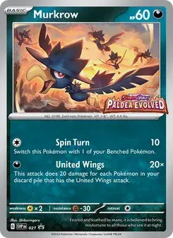 Murkrow 021/225 SVP Black Star Promos Pokémon card
