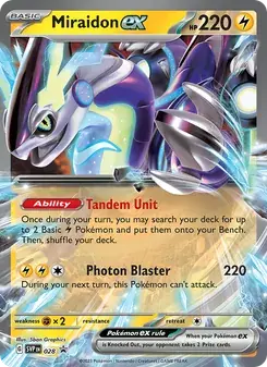 Miraidon ex 028/225 SVP Black Star Promos Pokémon card