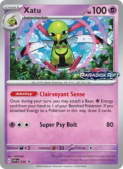 Xatu 059/225 SVP Black Star Promos Pokémon card