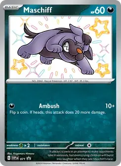 Maschiff 071/225 SVP Black Star Promos Pokémon card