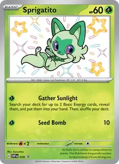 Sprigatito 076/225 SVP Black Star Promos Pokémon card
