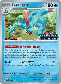 Feraligatr 089/225 SVP Black Star Promos Pokémon card