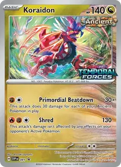 Koraidon 091/225 SVP Black Star Promos Pokémon card