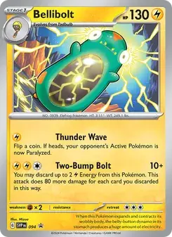 Bellibolt 094/225 SVP Black Star Promos Pokémon card