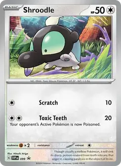 Shroodle 099/225 SVP Black Star Promos Pokémon card