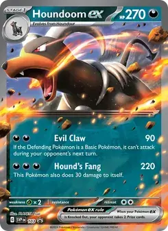 Houndoom ex 103/225 SVP Black Star Promos Pokémon card