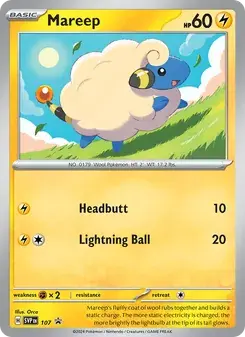 Mareep 107/225 SVP Black Star Promos Pokémon card