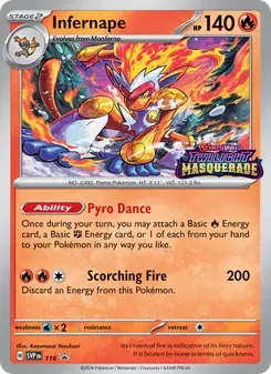Infernape 116/225 SVP Black Star Promos Pokémon card
