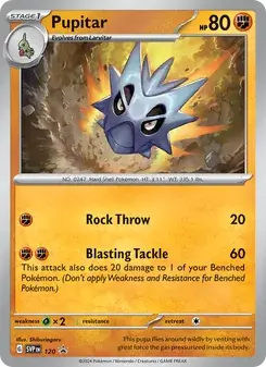 Pupitar 120/225 SVP Black Star Promos Pokémon card