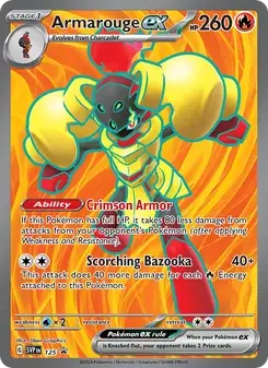 Carta Pokémon Armarouge ex 125/225 de SVP Black Star Promos