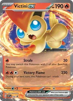 Victini ex 142/225 SVP Black Star Promos Pokémon kaart