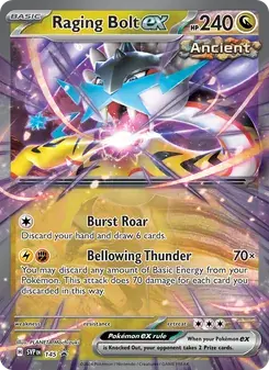 Raging Bolt ex 145/225 SVP Black Star Promos Pokémon card