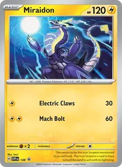 Miraidon 148/225 SVP Black Star Promos Pokémon card