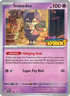 Indeedee 154/225 SVP Black Star Promos Pokémon card