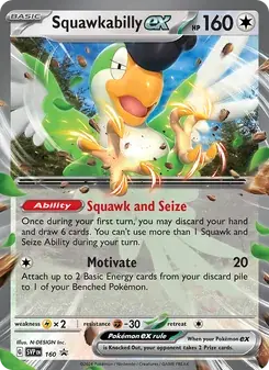 Squawkabilly ex 160/225 SVP Black Star Promos Pokémon card