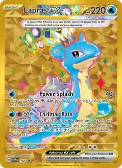 Lapras ex 164/225 SVP Black Star Promos Pokémon card