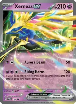 Carta Pokémon Xerneas ex 179/225 de SVP Black Star Promos