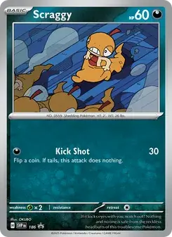 Scraggy 186/225 SVP Black Star Promos Pokémon card