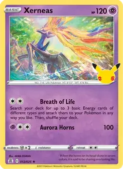 Xerneas 12/25 Celebrations Pokémon card