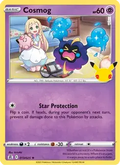 Cosmog 13/25 Celebrations Pokémon card