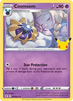 Cosmoem 14/25 Celebrations Pokémon card