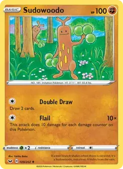 Sudowoodo 100/202 Sword & Shield Pokémon card