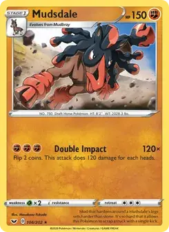 Mudsdale 106/202 Sword & Shield Pokémon card
