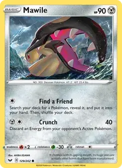 Mawile 129/202 Sword & Shield Pokémon card