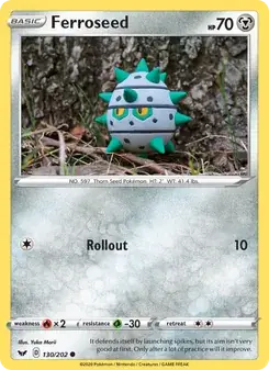 Ferroseed 130/202 Sword & Shield Pokémon card