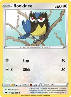 Rookidee 150/202 Sword & Shield Pokémon card