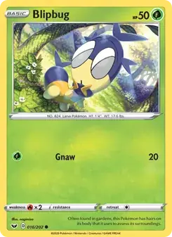 Blipbug 16/202 Sword & Shield Pokémon card