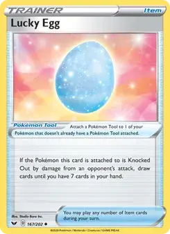 Lucky Egg 167/202 Sword & Shield Pokémon card
