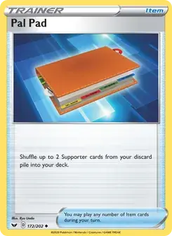 Carta Pokémon Pal Pad 172/202 de Sword & Shield