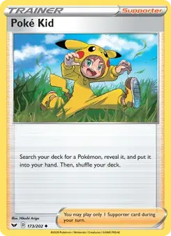 Poké Kid 173/202 Sword & Shield Pokémon card