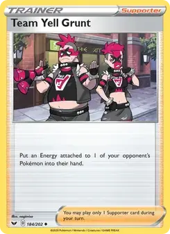 Team Yell Grunt 184/202 Sword & Shield Pokémon card
