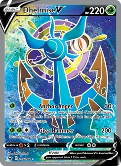 Dhelmise V 187/202 Sword & Shield Pokémon card