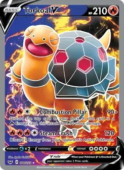 Torkoal V 188/202 Sword & Shield Pokémon card