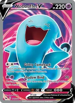 Wobbuffet V 191/202 Sword & Shield Pokémon card