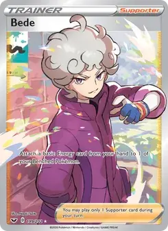 Bede 199/202 Sword & Shield Pokémon card