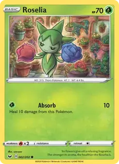 Roselia 2/202 Sword & Shield Pokémon card