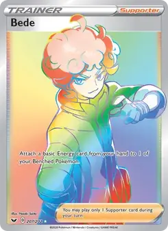 Bede 207/202 Sword & Shield Pokémon card