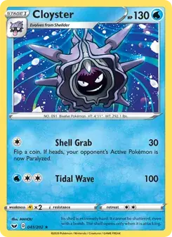 Cloyster 41/202 Sword & Shield Pokémon card